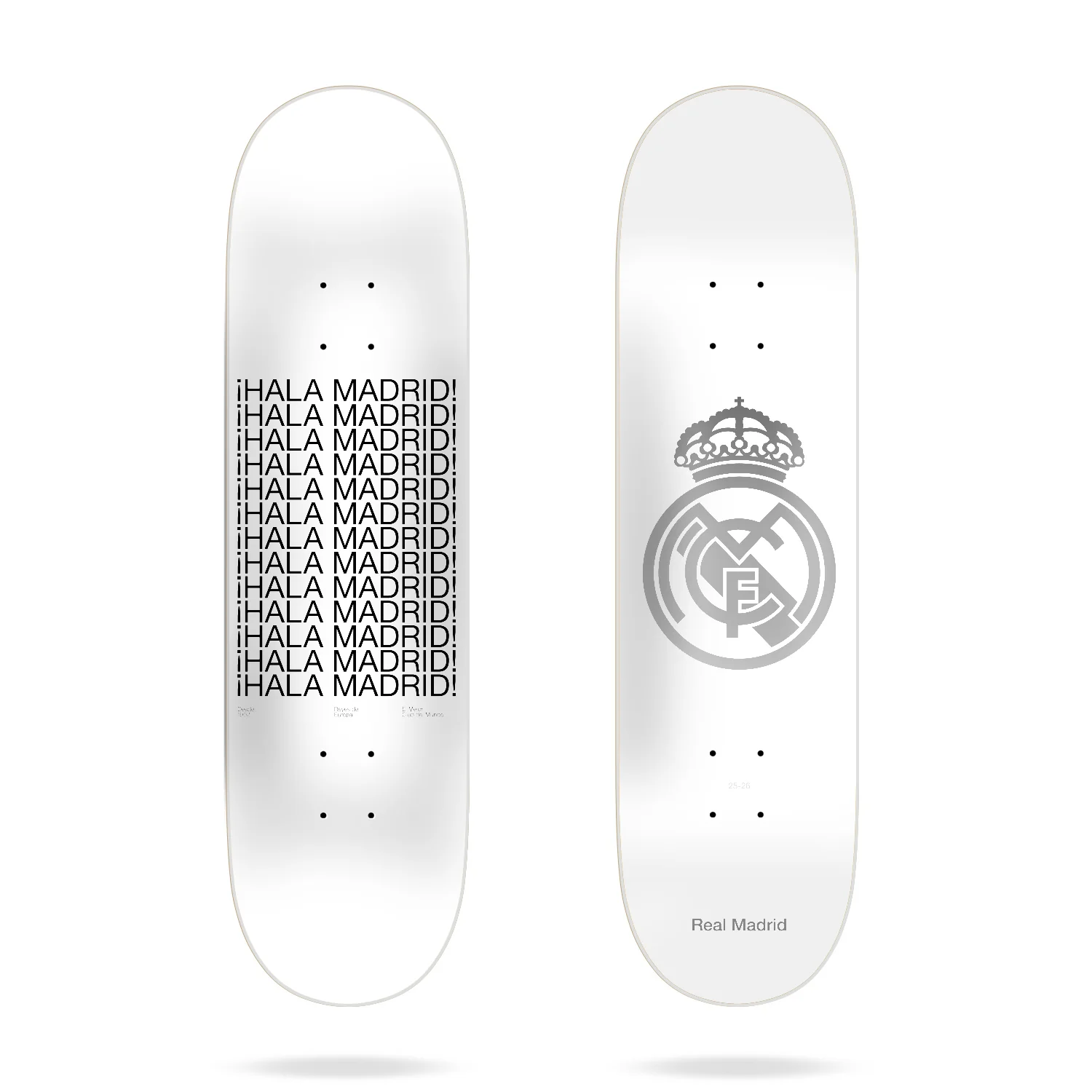 Tabla Skate Escudo Blanca 8.25