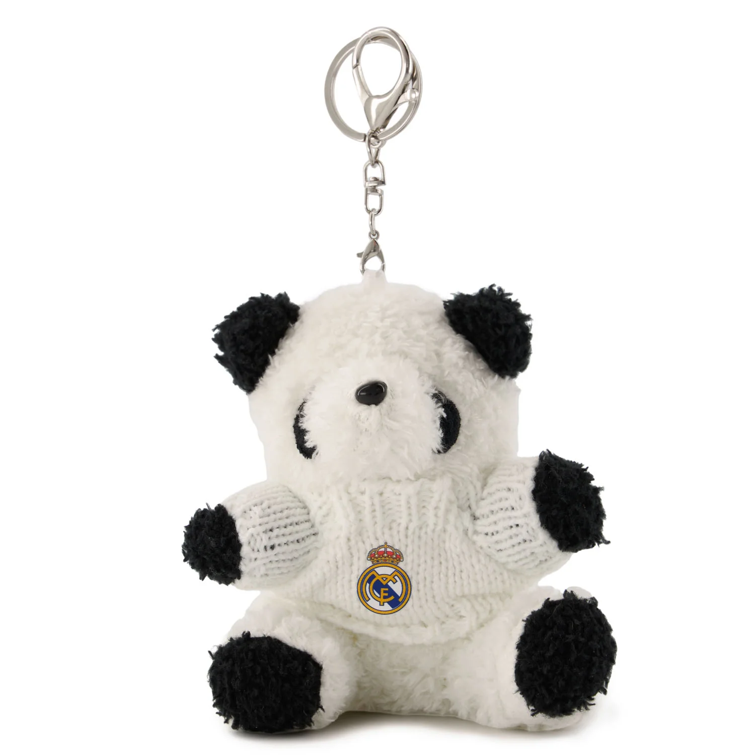 Llavero de Osito Panda Peluche Real Madrid