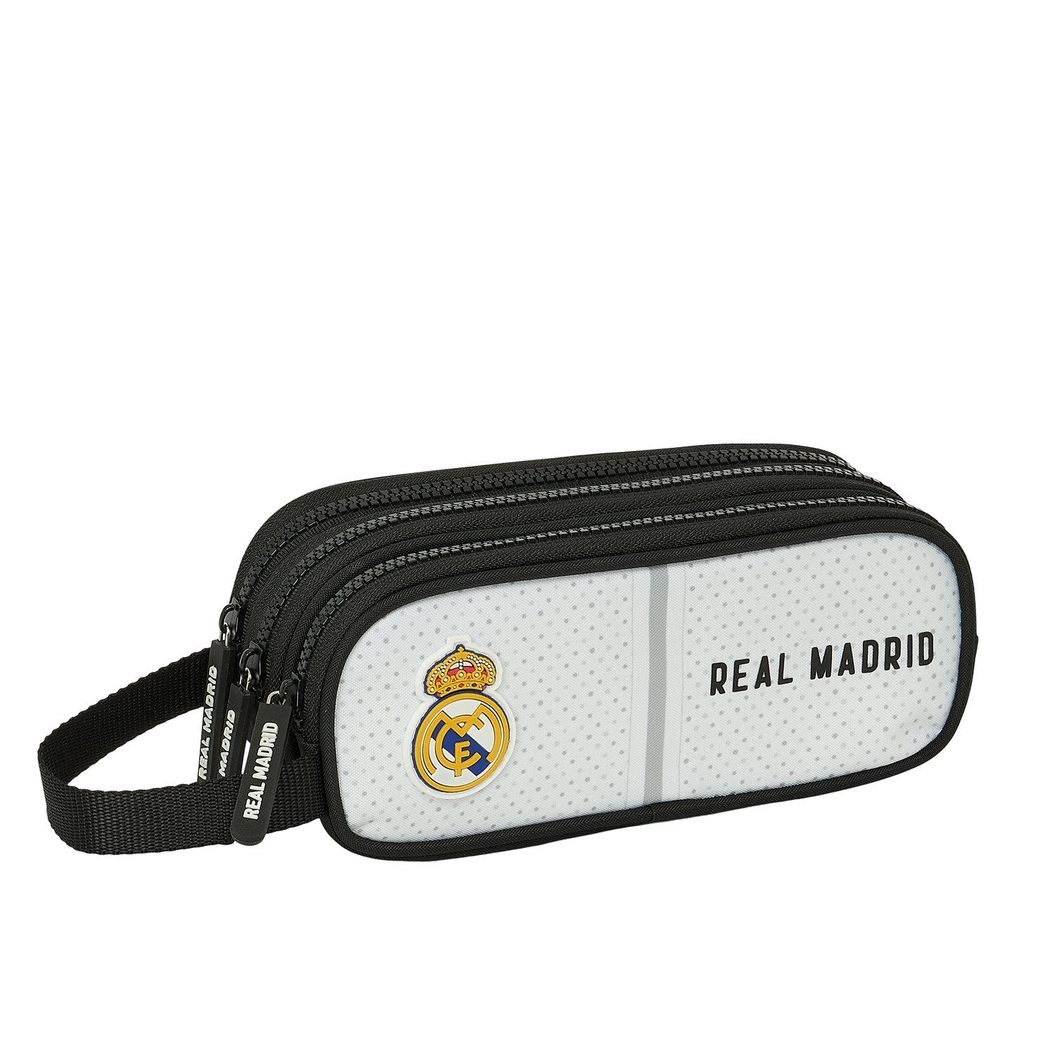 Estuche Triple Blanco/Negro Real Madrid