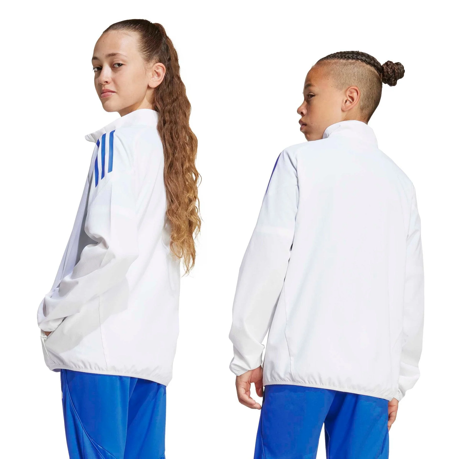 Chaqueta Chándal Niños adidas Entrenamiento UCL Blanca 25/26 - Image 4