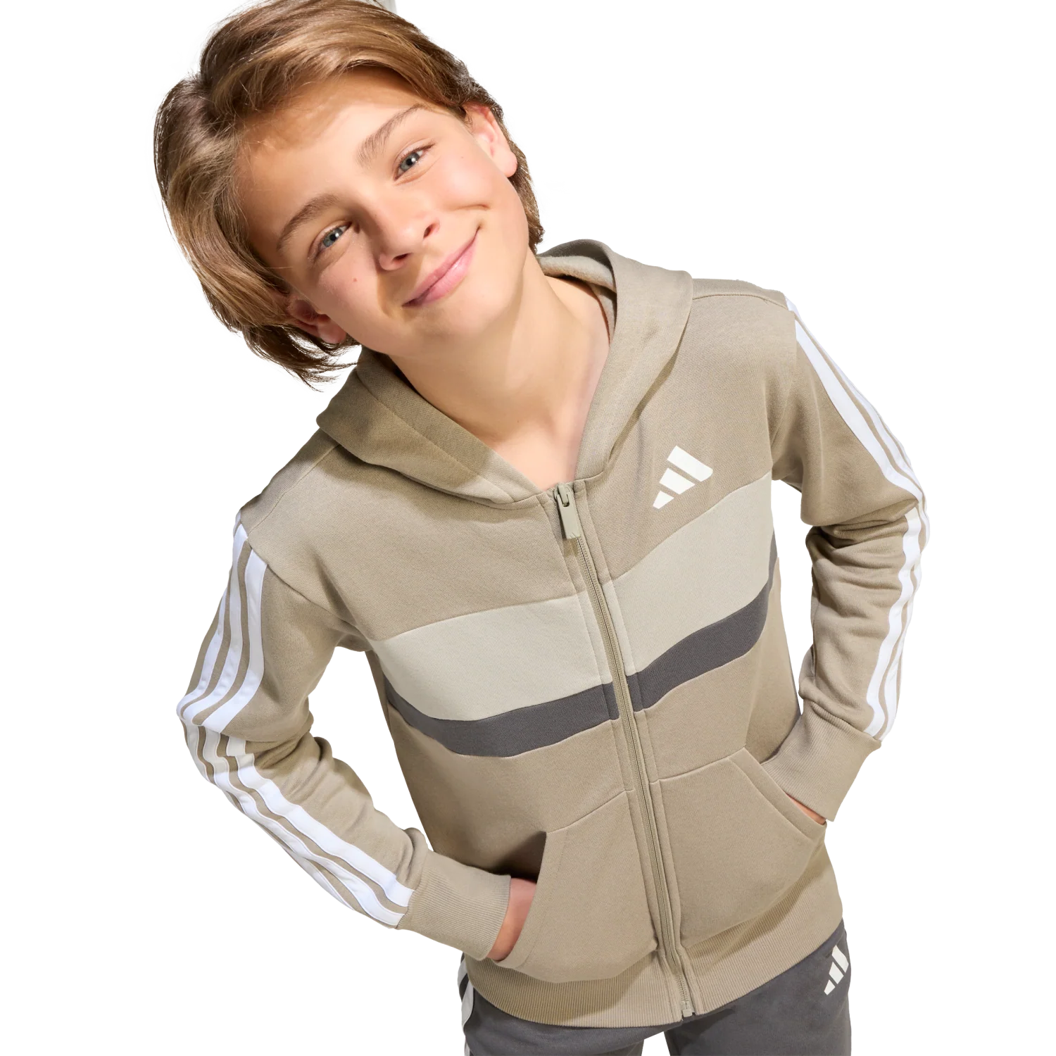 Chándal Niño adidas Algodón Gris - Image 6