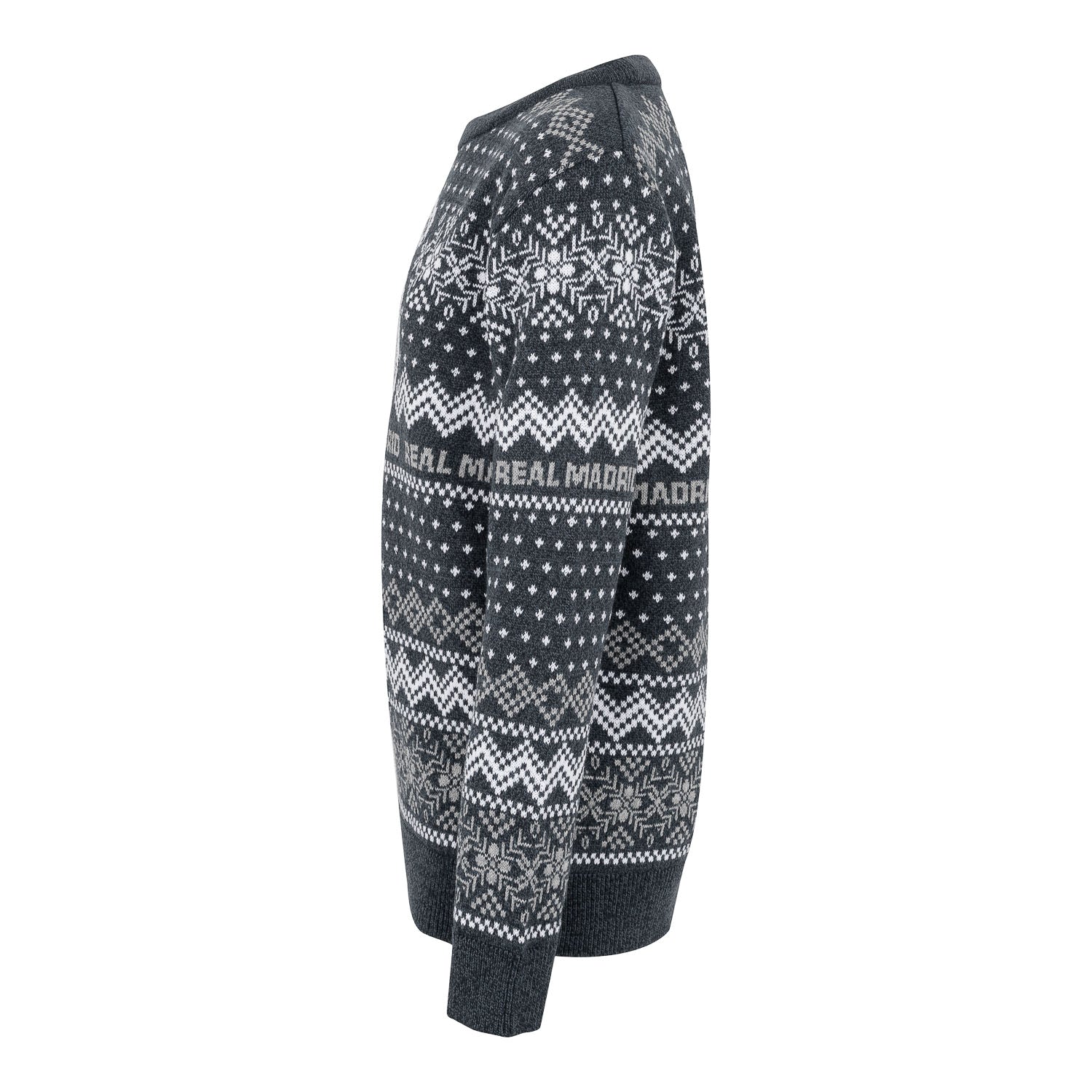 Jersey Navideño Niños Escudo Azul Marino/Gris - Image 3