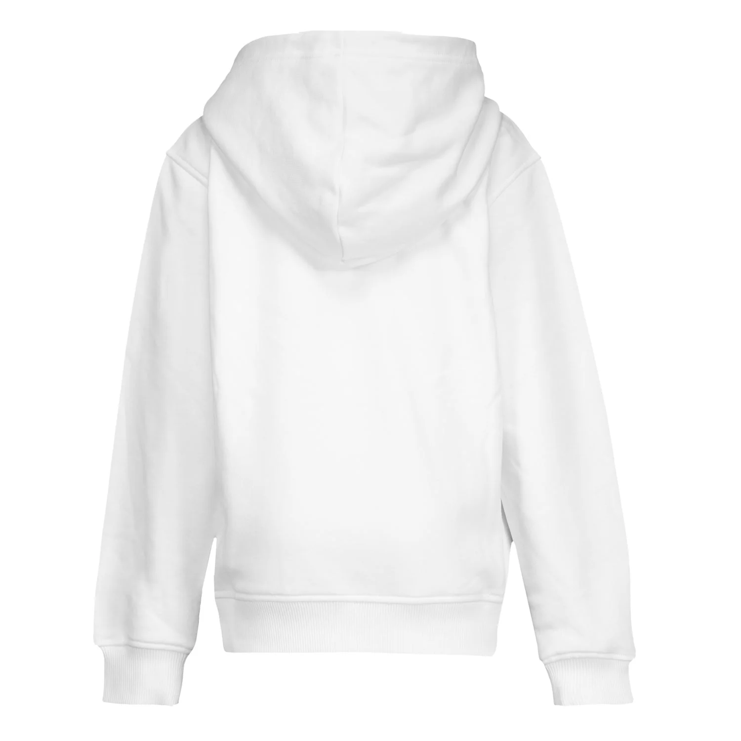 Sudadera Capucha Cremallera Niños ECO Essentials Real Madrid Escudo Blanca - Image 4