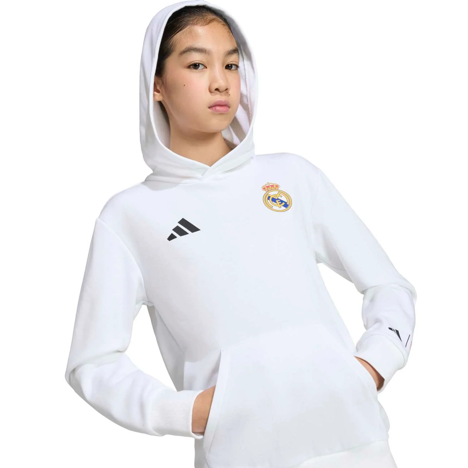 Sudadera Capucha Niños adidas Marvel 25/26 Blanca - Image 3